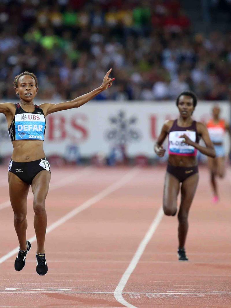 Defar wins in the 5,000m at the IAAF Diamond League in Zurich