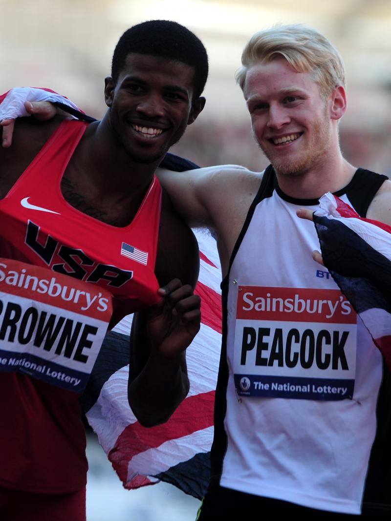 Richard Browne and Jonnie Peacock