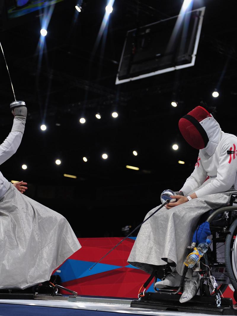 Wheelchair fencing