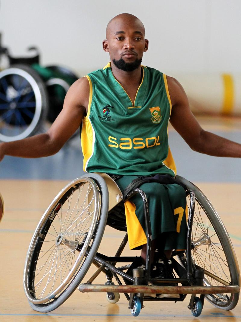 Gift Mooketsi of South Africa attends a a training session at the Landessportzentrum Thueringen on June 29, 2012 in Erfurt, Germany. Photo by Karina Hessland