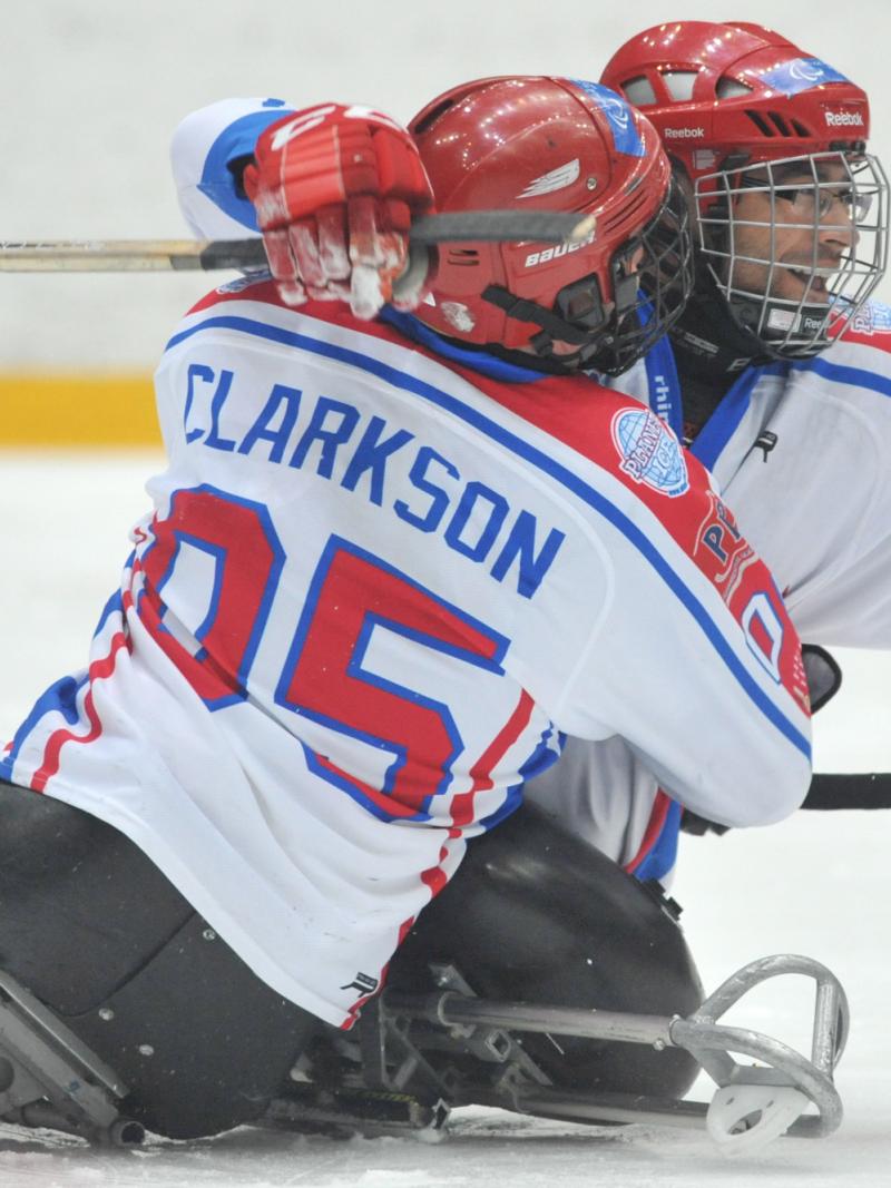 Great Britain's ice sledge hockey team