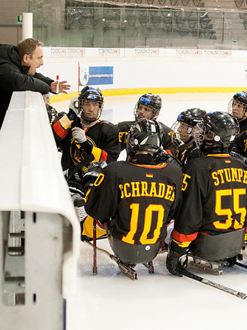 Germany's ice sledge hockey team