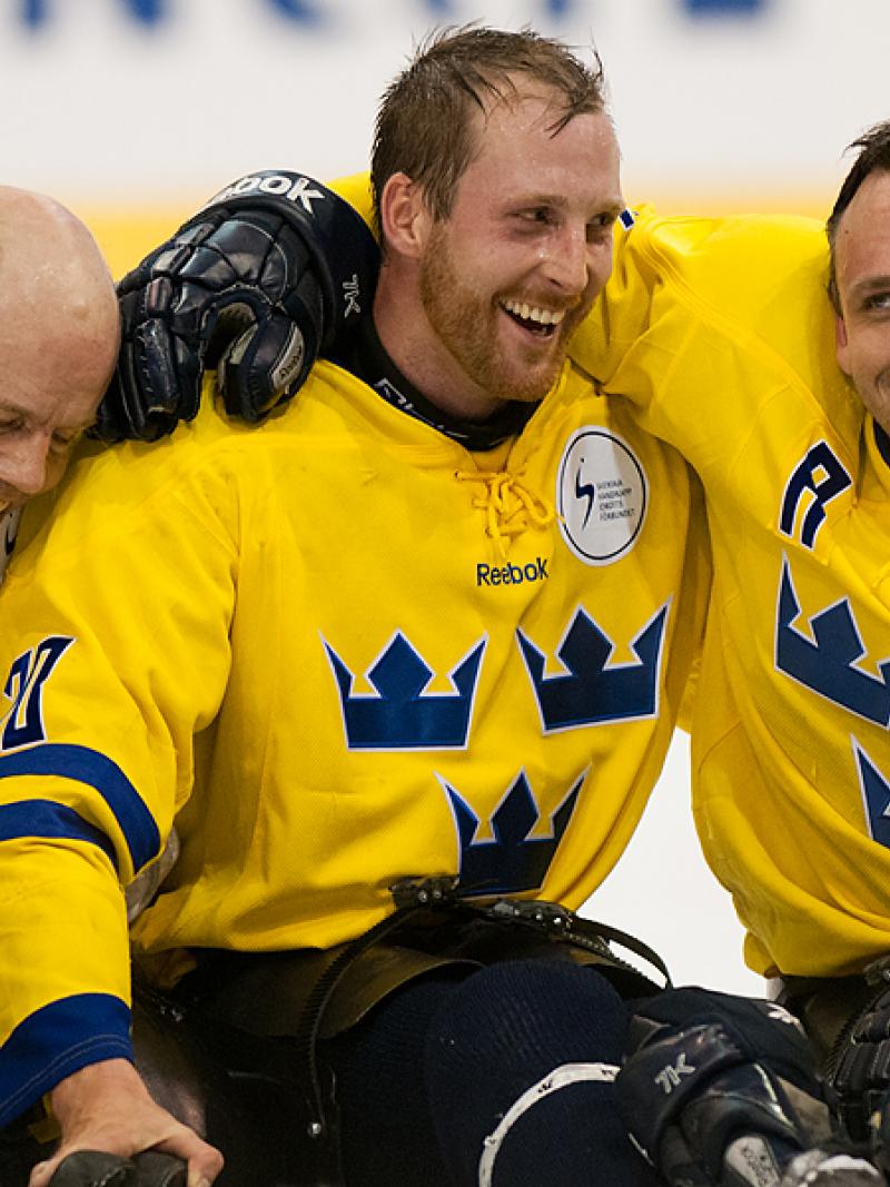 Sweden's ice sledge hockey team
