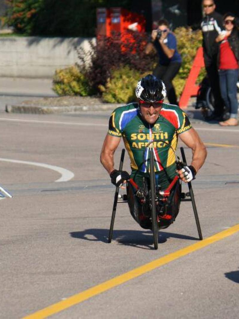 Alex Zanardi and Ernst Van Dyk