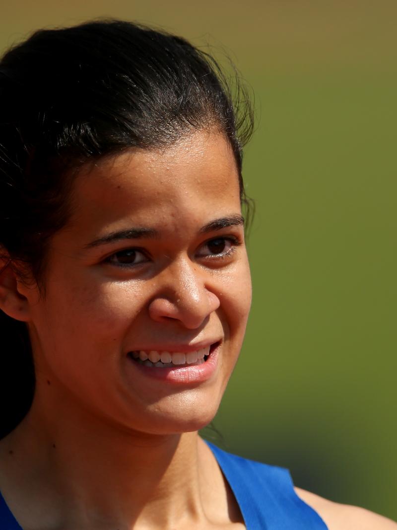 Veronica Hipolito of Brazil set World Record over 100m T38 at the IPC Athletics World Championships.