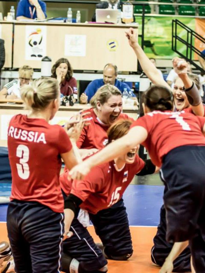 Russia's women's sitting volleyball team