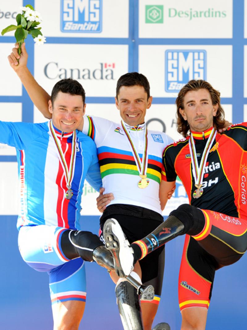 Jiri Jezek and Carol-Eduard Novak on podium