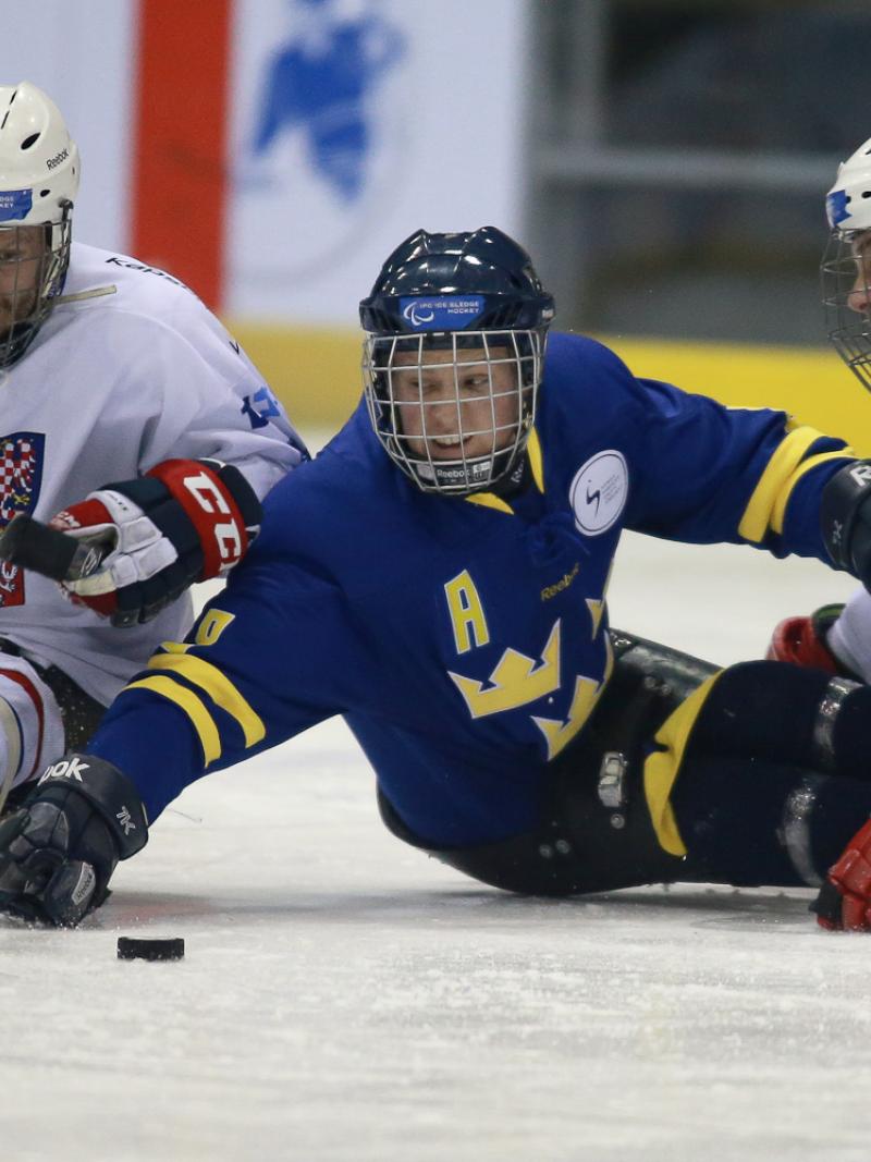 Per Kasperi at the 2013 IPC Ice Sledge Hockey World Championships