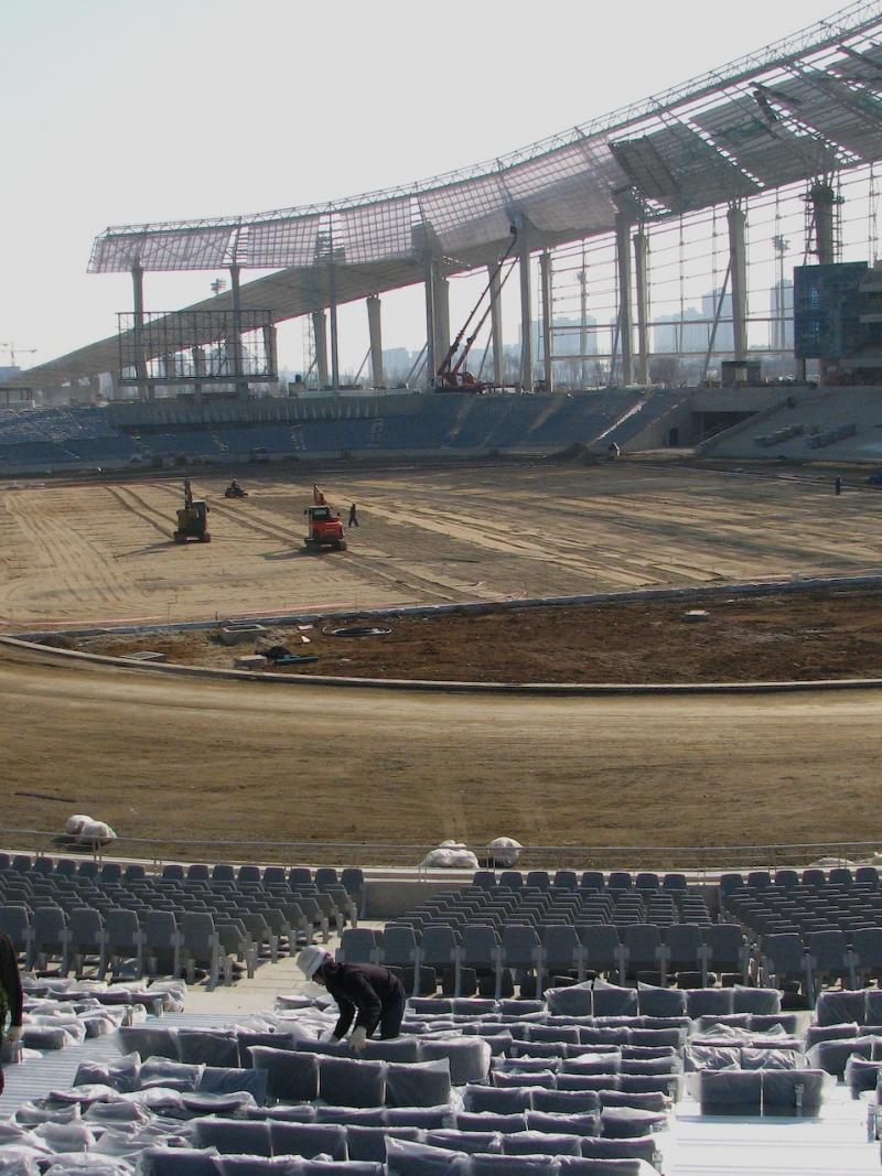 Incheon Main Asian Stadium construction