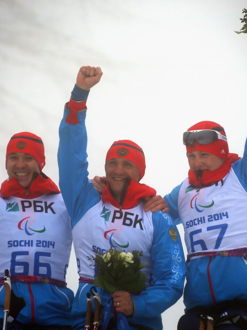 Alexey Bychenok, Roman Petushkov and Grigory Murygin