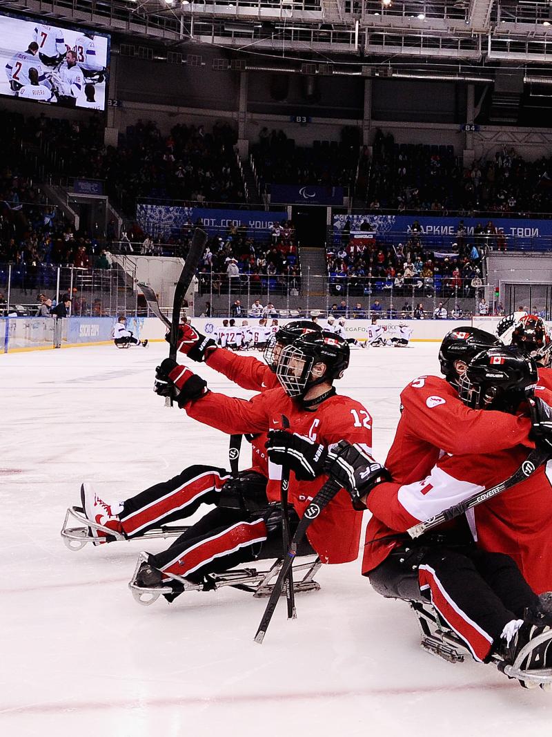 Canada's ice sledge hockey team