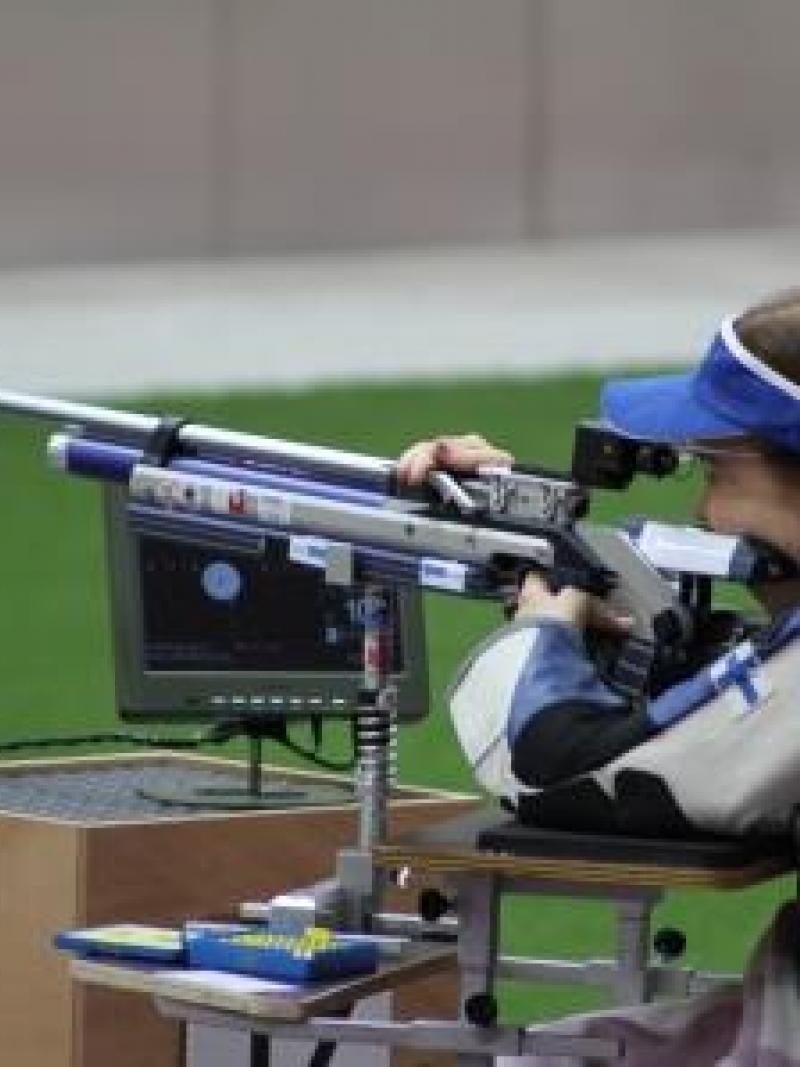 Women in a shooting range targeting