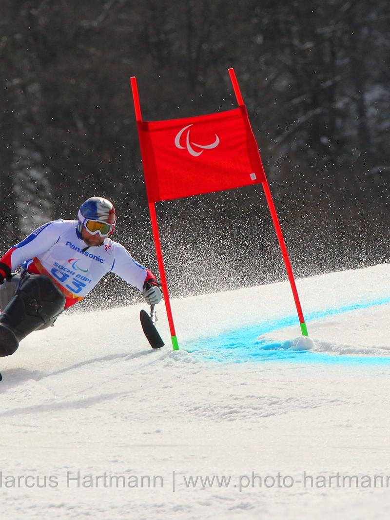 Yohann Taberlet, France just misses out on a medal in the men's giant slalom sitting category