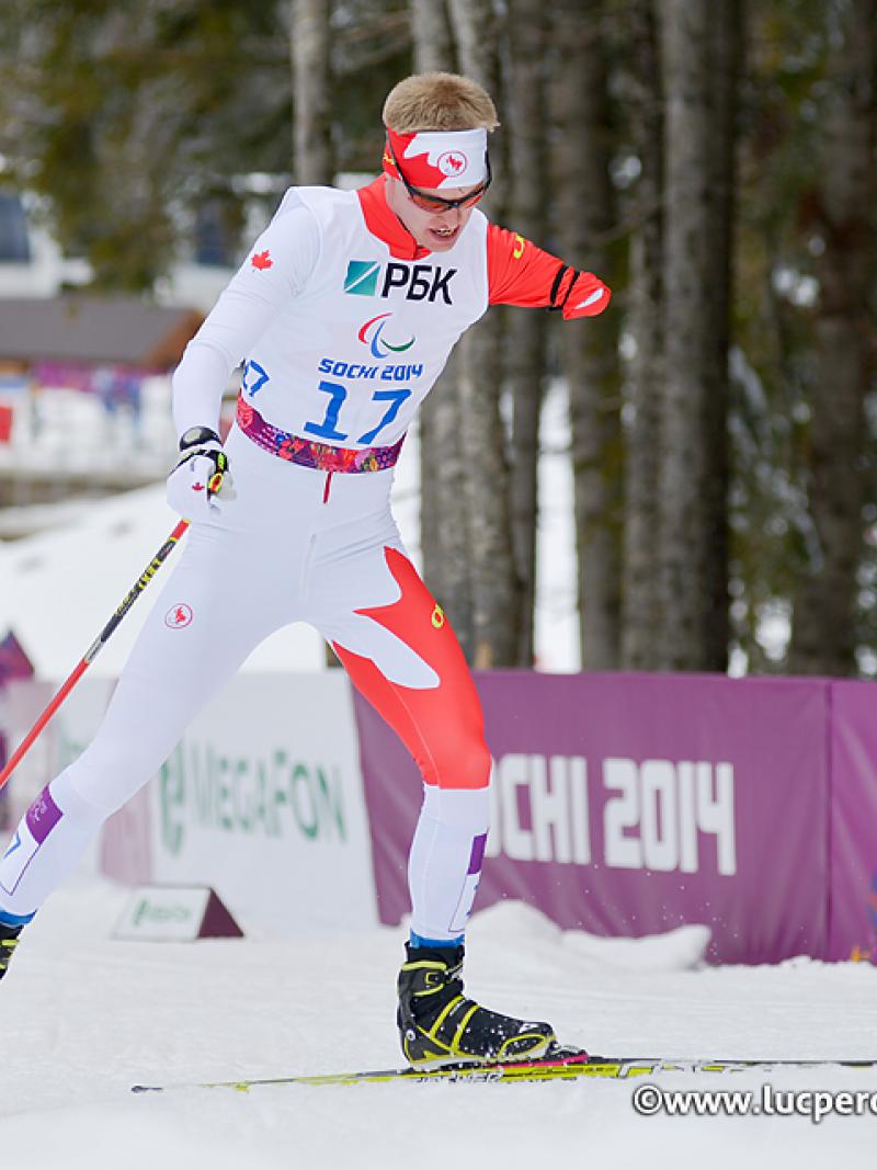 Mark Arendz competes at the Sochi 2014 Paralympic Winter Games