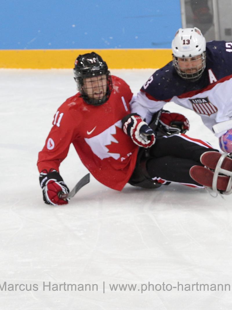 Adam Dixon competes at the Sochi 2014 Paralympic Winter Games