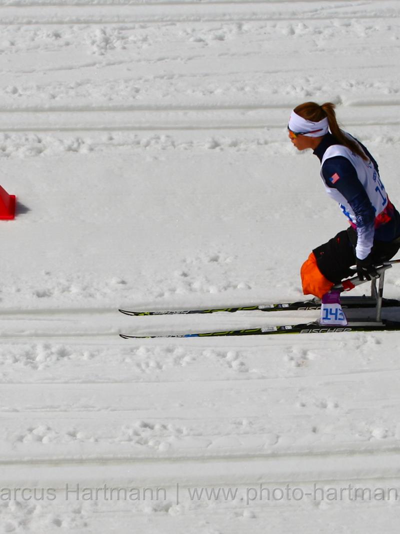 Oksana Masters, USA pushes off her poles 