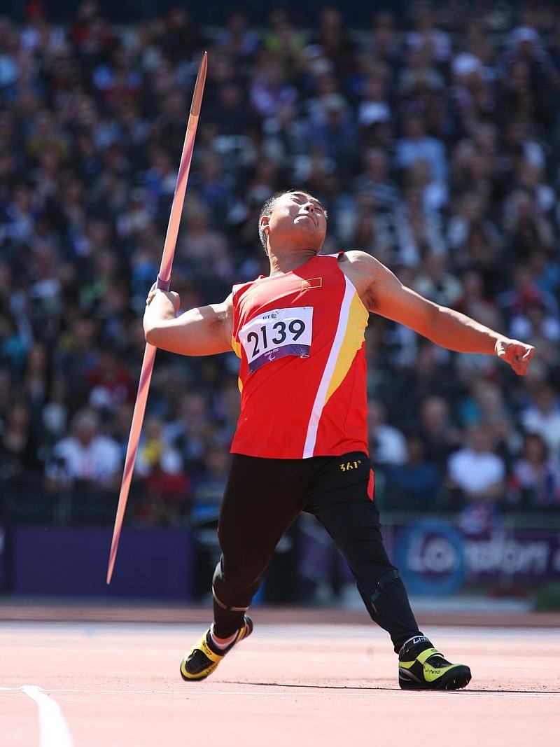 Man throwing a javelin