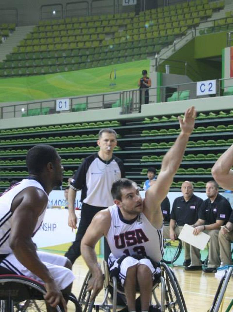 Australia have retained their title at the 2014 World Wheelchair Basketball Championships in Incheon, South Korea, by beating the USA.