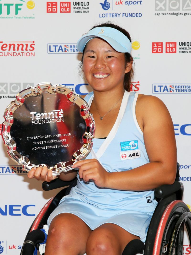 Japan's Yui Kamiji took the 2014 title after beating Aniek van Koot of the Netherlands 6-3, 2-6, 6-4.
