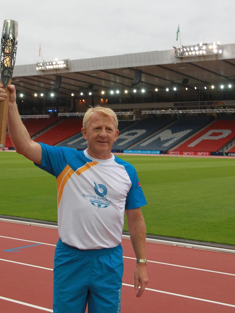 Gordon Strachen at Hampden Park which will host the athletics at Glasgow 2014.