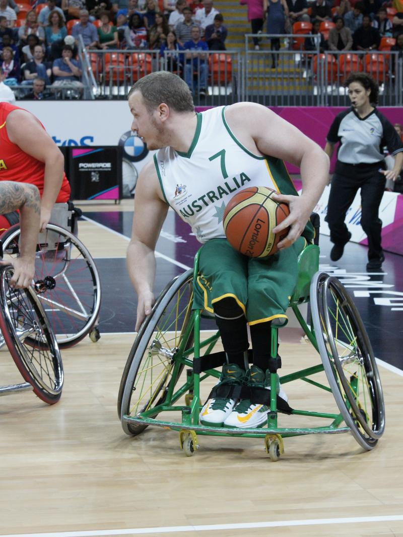 Shaun Norris competes at the London 2012 Paralympic Games.