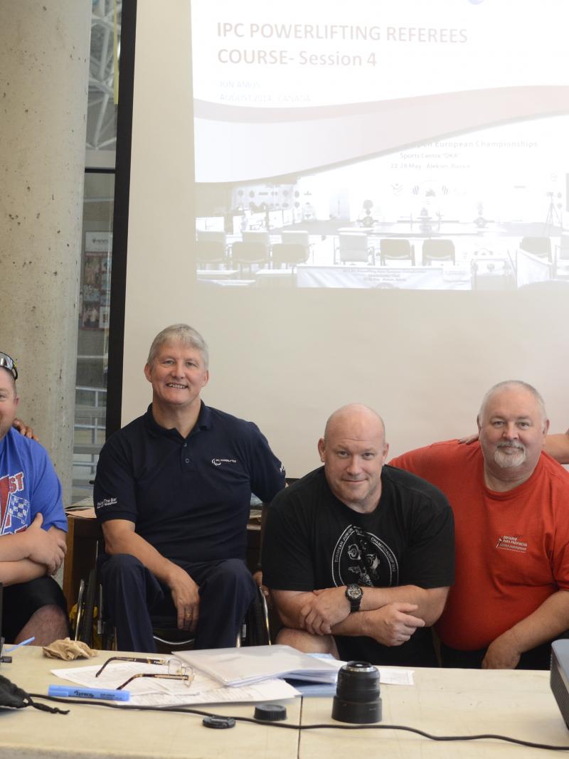A total of seven new powerlifting referees were trained in Canada in 2014