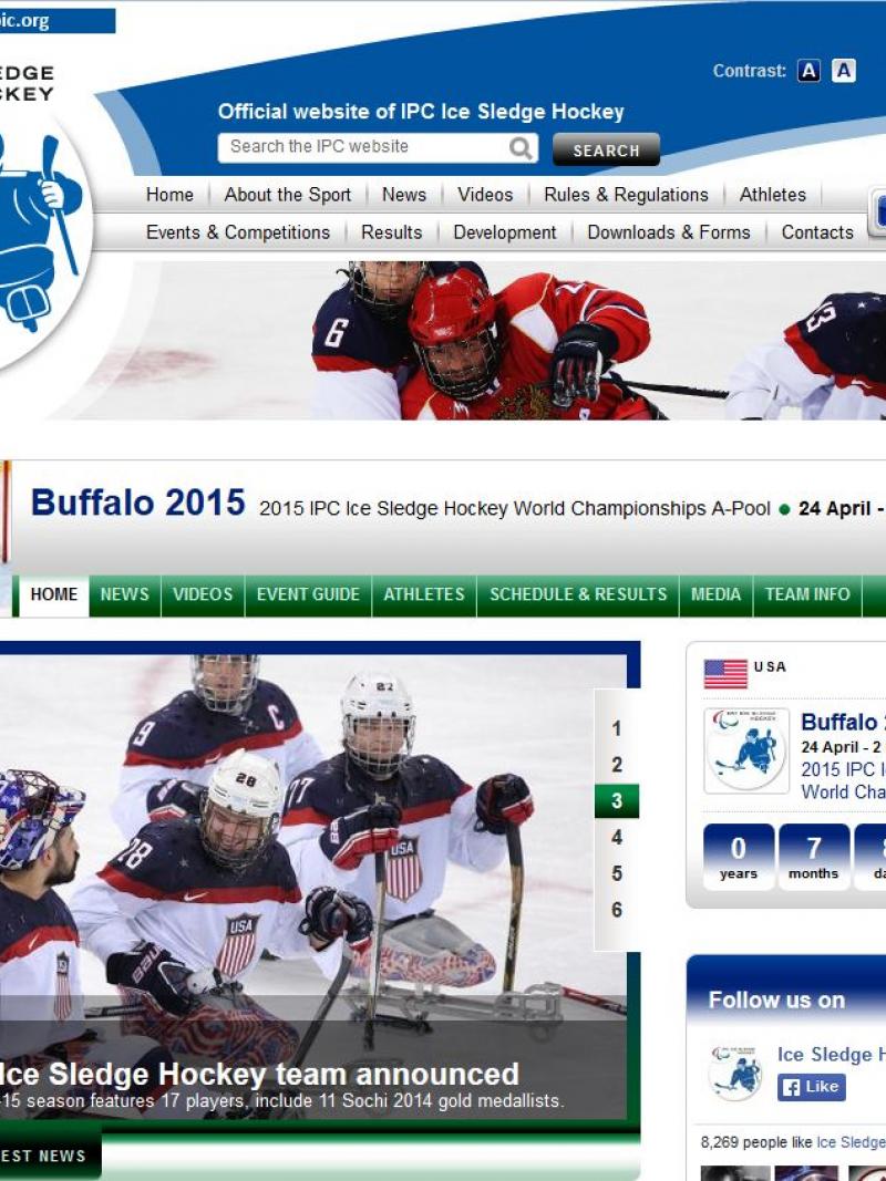 Screenshot Buffalo 2015 event microsite