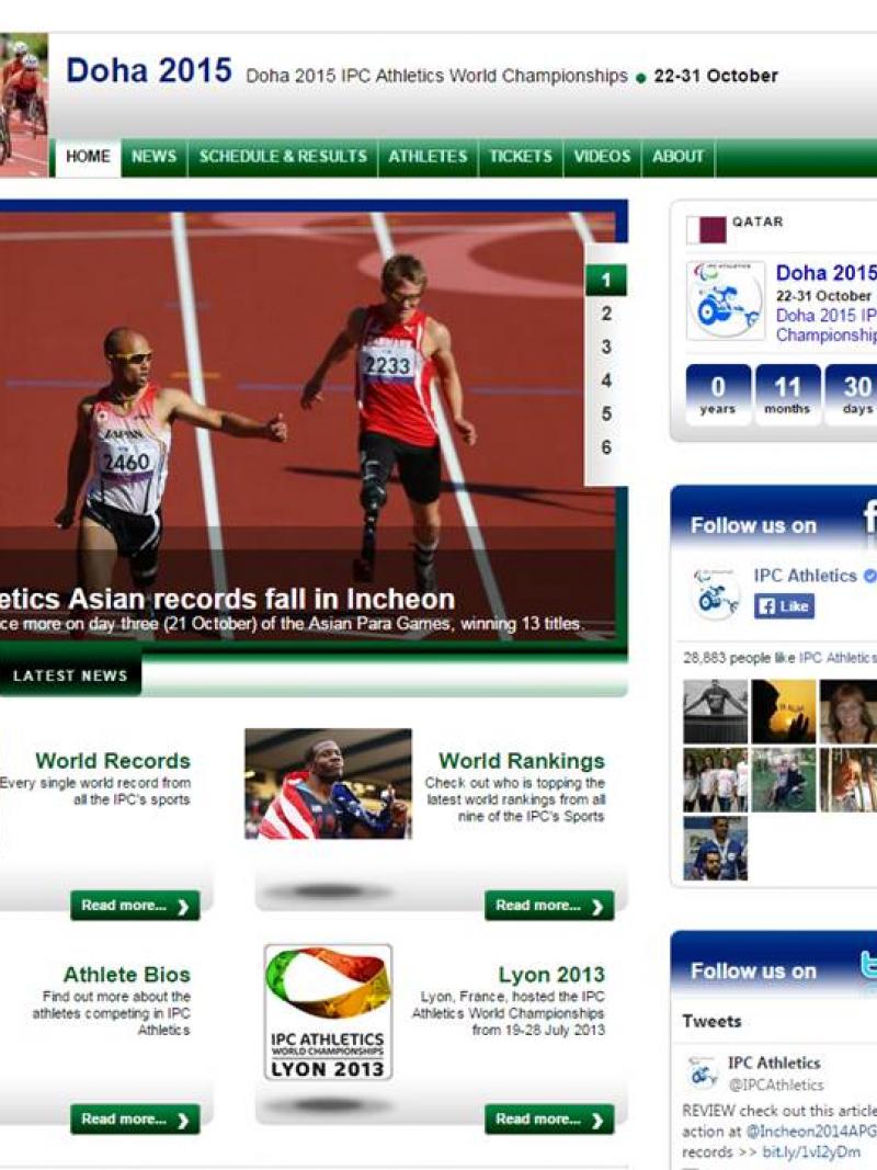 Screenshot of a website