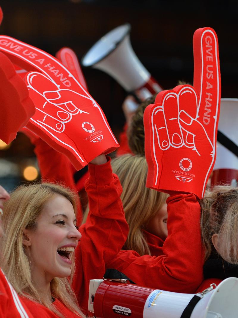 The Glasgow 2014 volunteers were nicknamed Clyde-Siders.