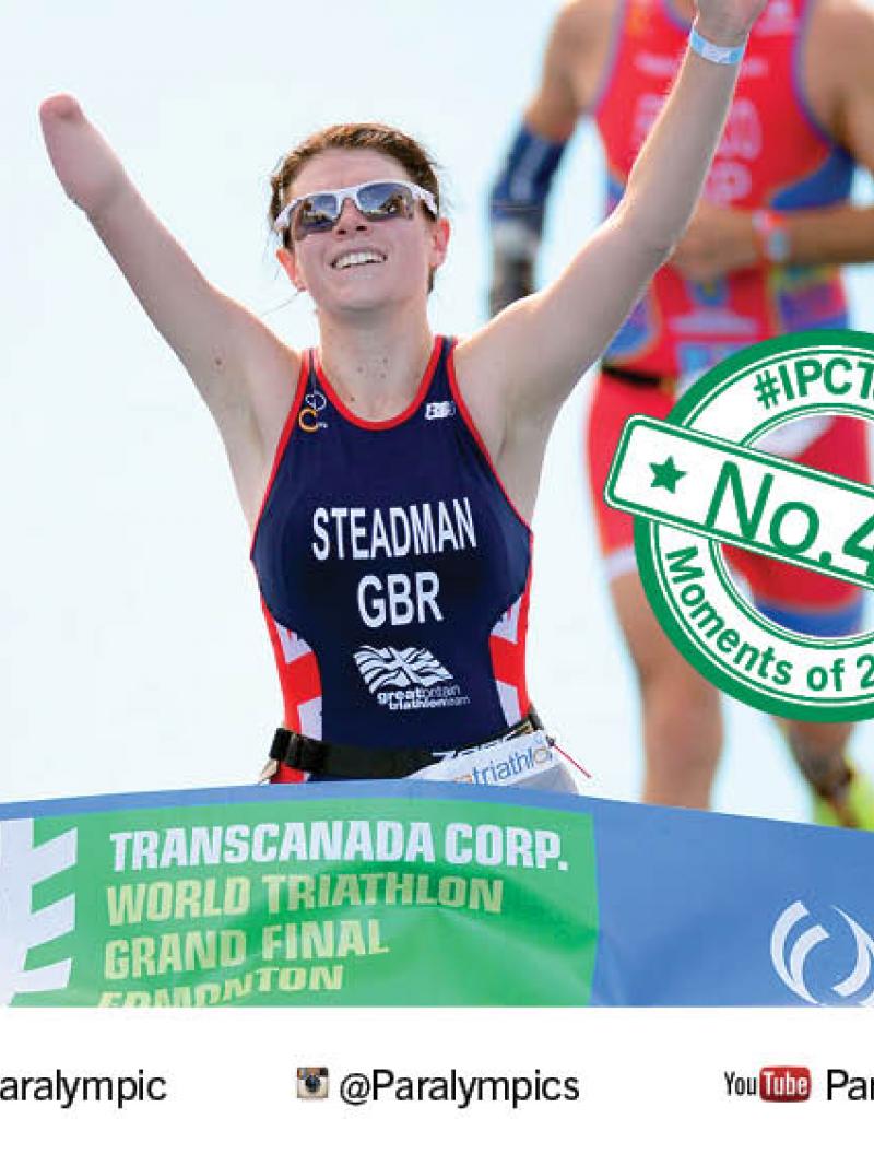Women crossing a finish line