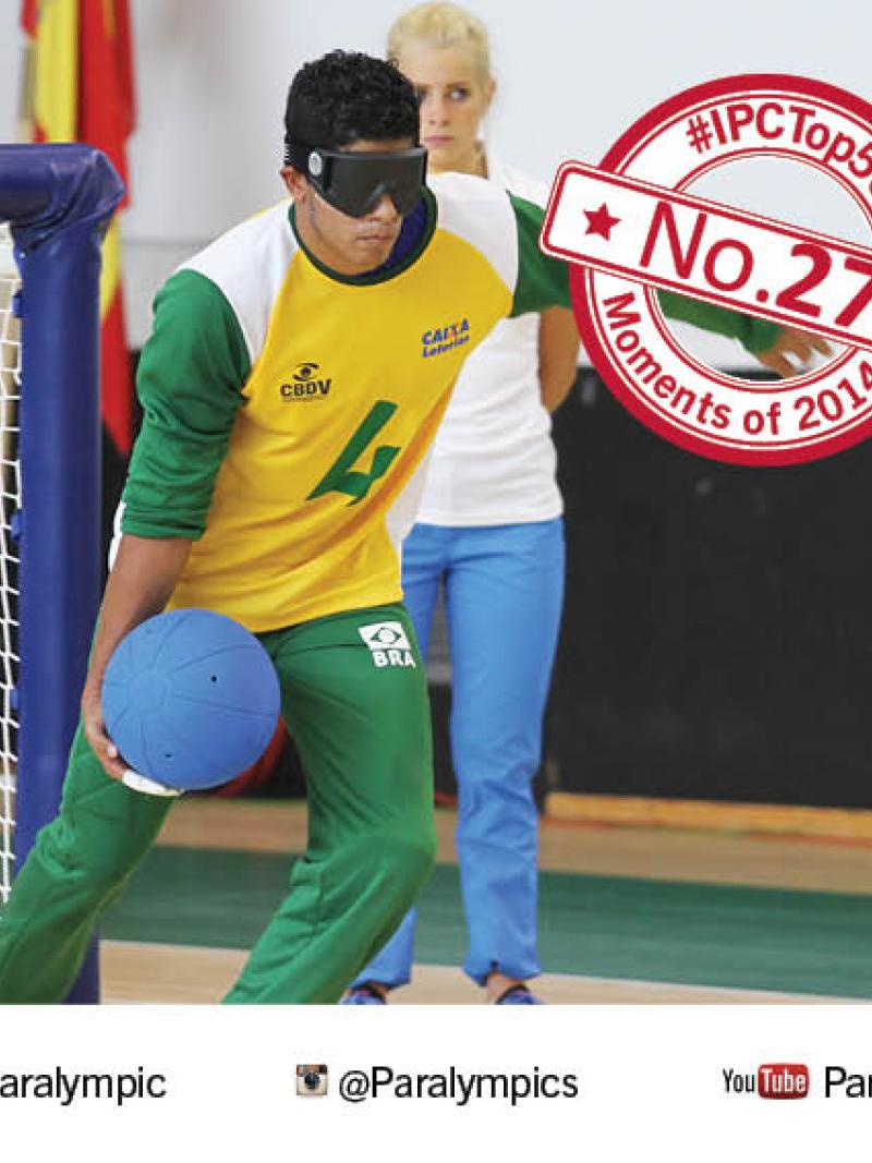 The Brazilian men’s goalball team beat Paralympic champions Finland on home soil to claim their first world title.