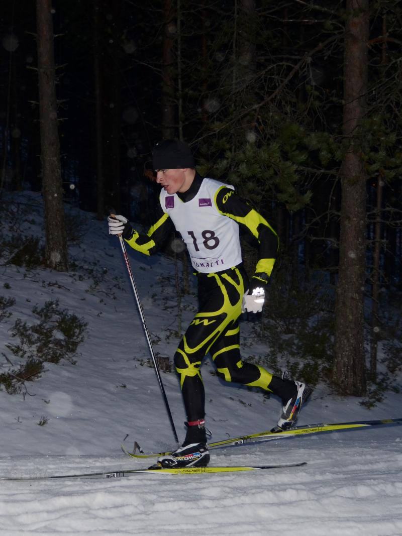 Ukraine's Ihor Reptyukh on his way to winning the 10km cross-country 2014 IPC Nordic Skiing World Cup race in Vuokatti, Finland. 