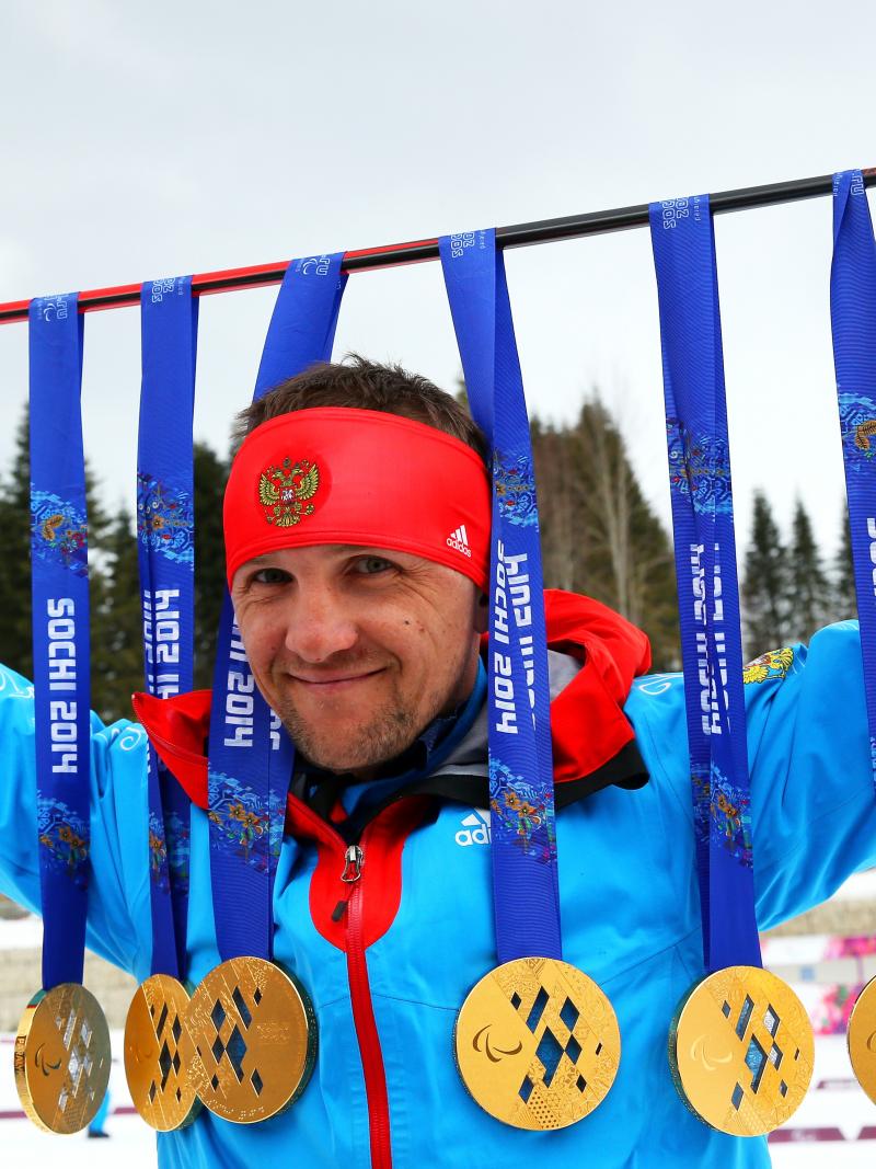 Roman Petushkov became the most decorated athlete at Sochi 2014 by winning six gold medals in biathlon and cross-country skiing.
