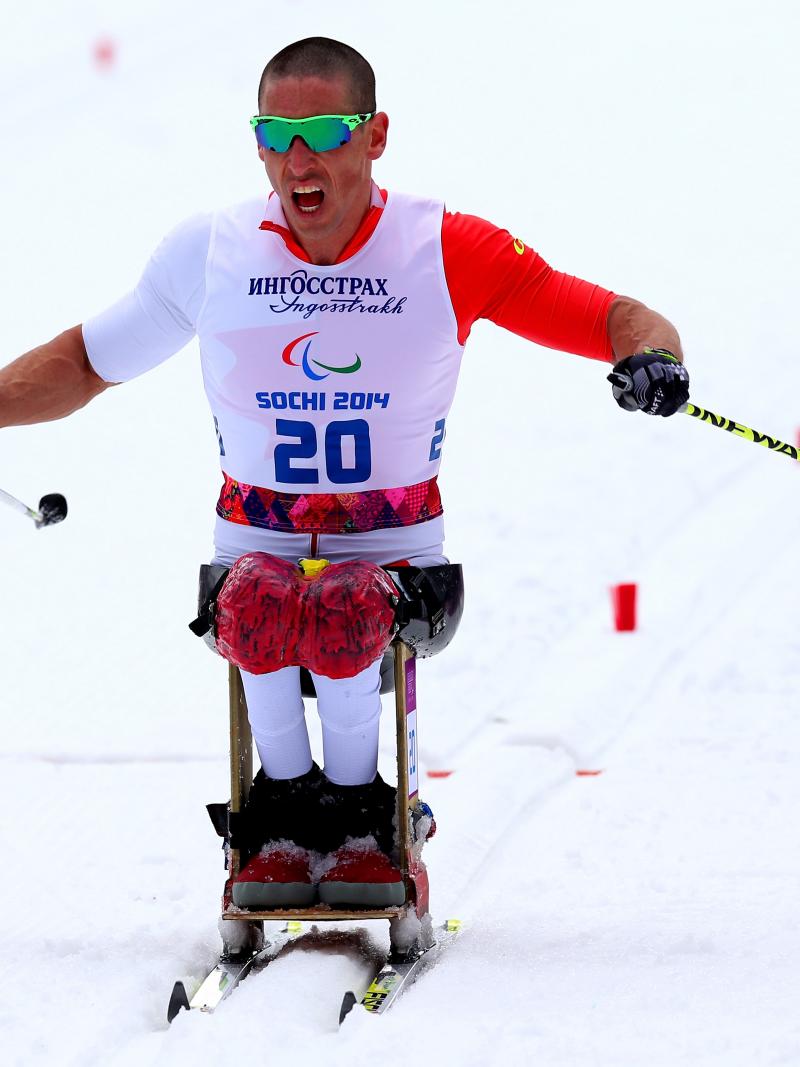 Canada's Chris Klebl won the men's middle distance cross-country sitting at Sochi 2014.
