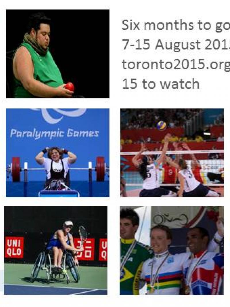 Six months to go until the 2015 Parapan American Games