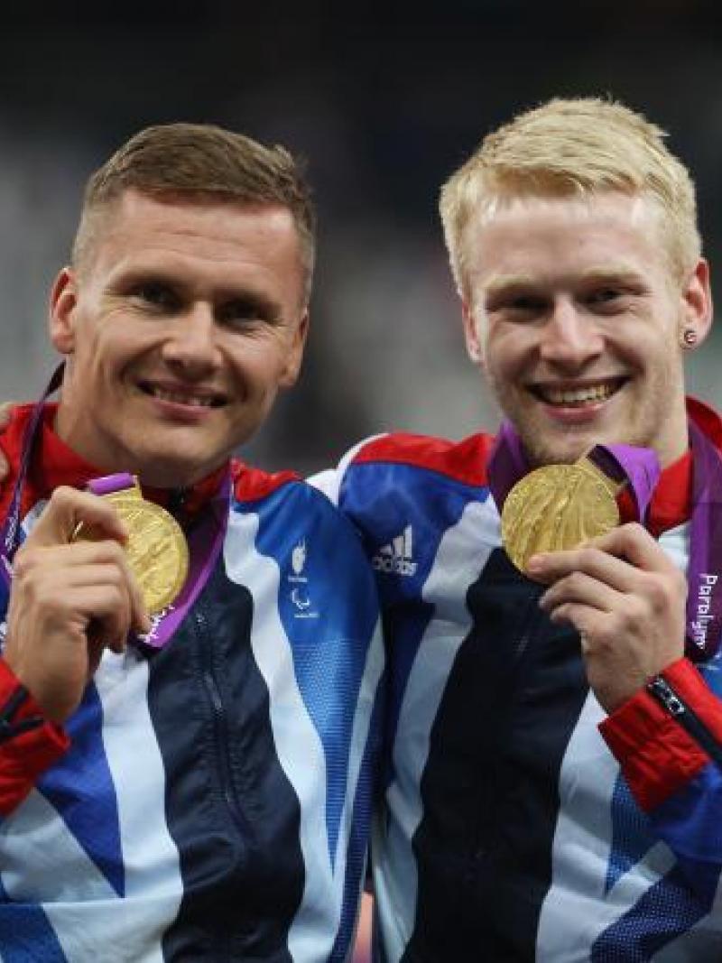 Jonnie Peacock and David Weir