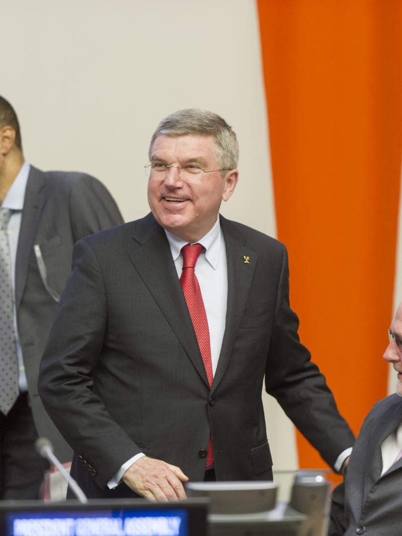 Sir Philip Craven and Thomas Bach