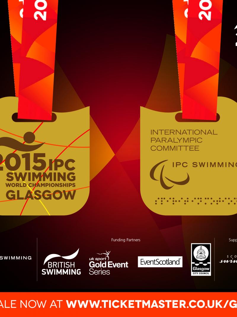 Glasgow 2015 unveiled the medals design for the 2015 IPC Swimming World Championships.