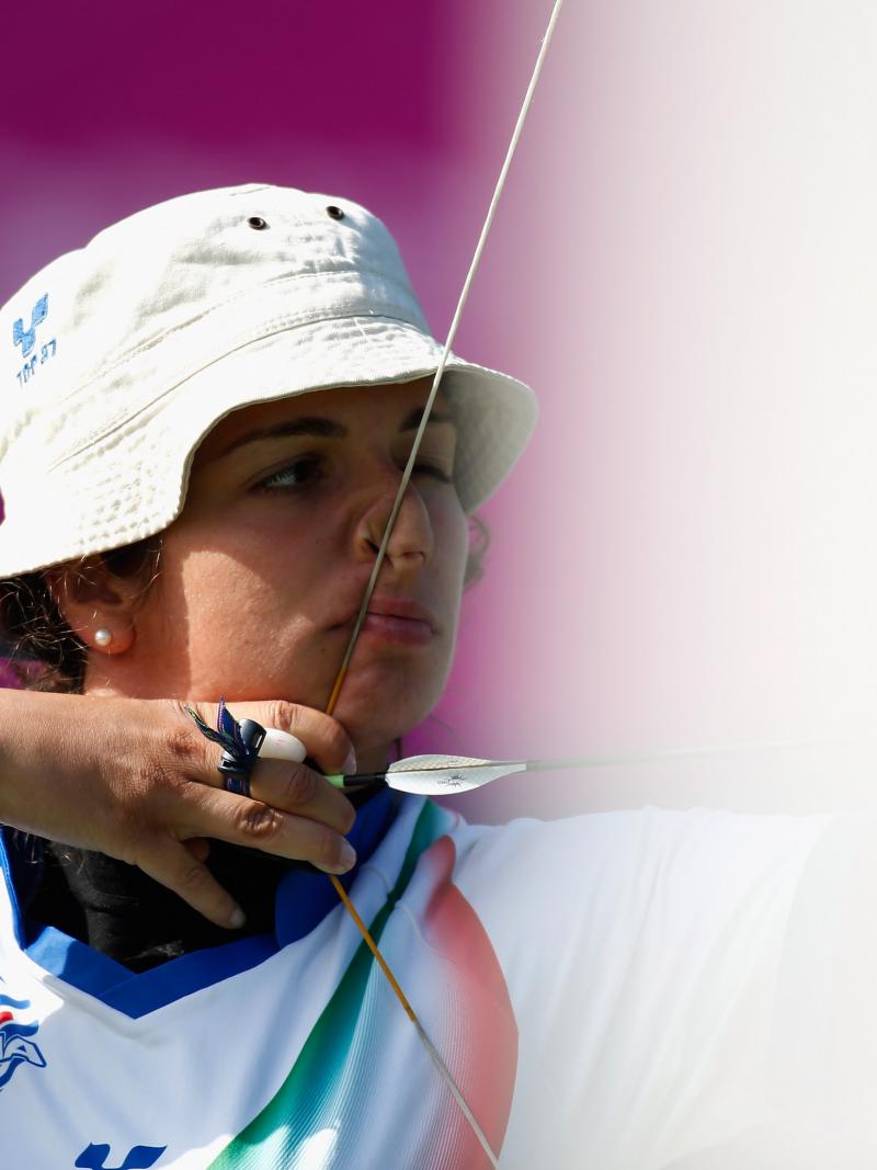 Elisabetta Mijno of Italy competes at the London 2012 Paralympic Games.