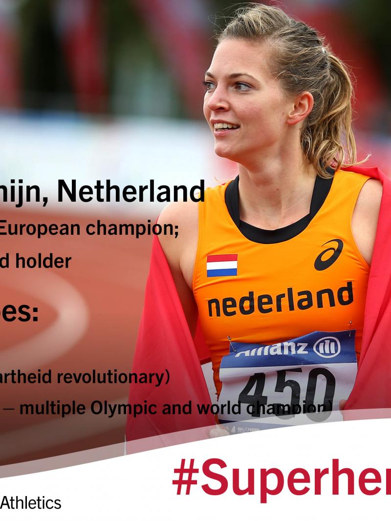 Dutch Paralympic, world and European champion and world record holder, Marlou van Rhijn, gives an insight into her three heroes.