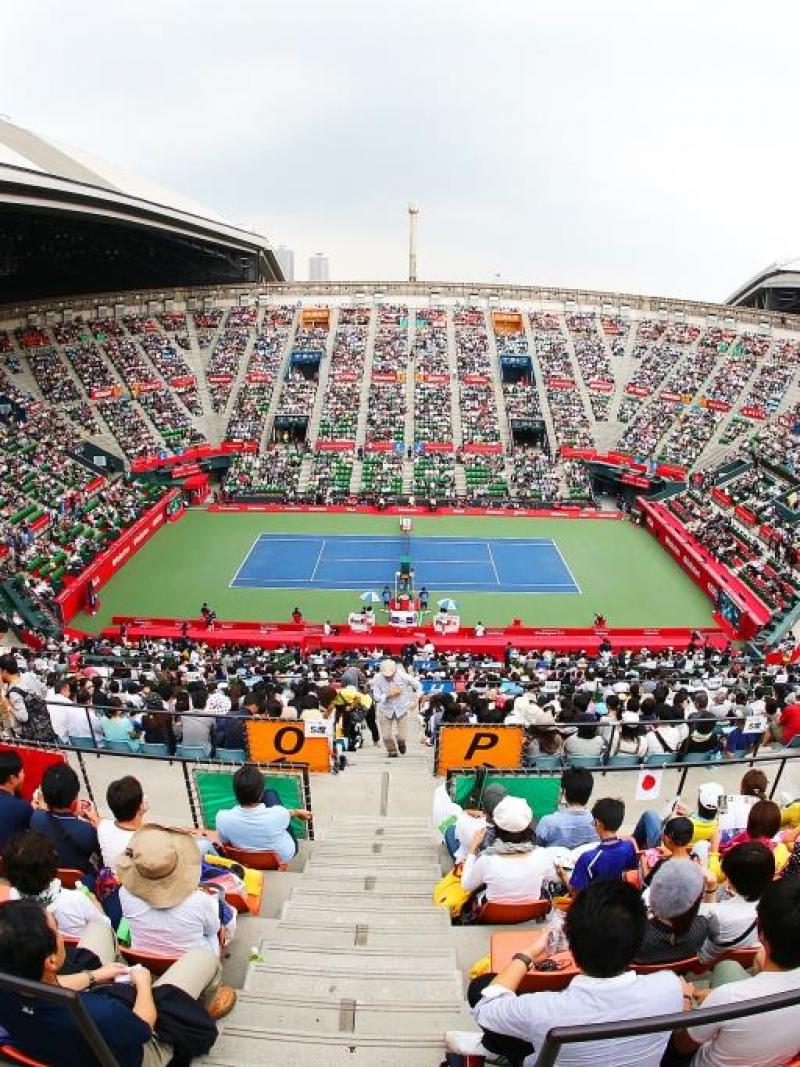 A general view of the Ariake Colosseum