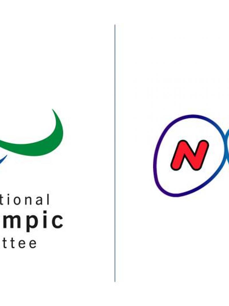 logos of the IPC and NHK