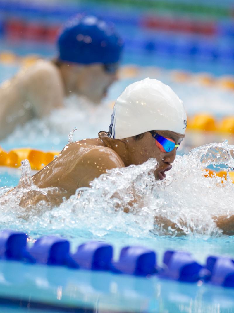 Nelson Crispin of Colombia competes at the 2015 IPC Swimming World Championships in Glasgow, Great Britain.