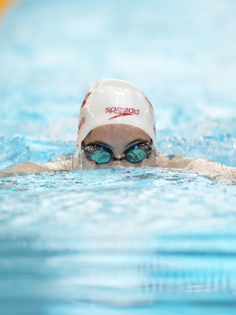 Aurelie Rivard competes at the 2015 IPC Swimming World Championships Glasgow, Great Britain.