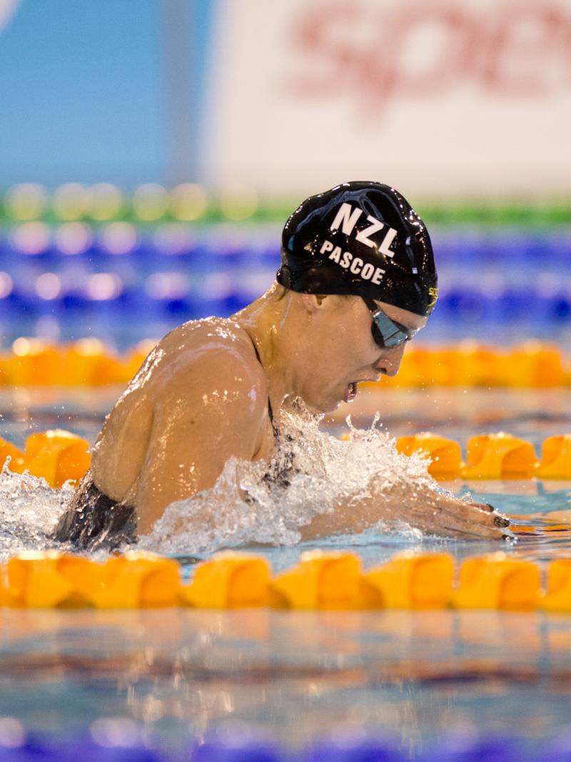 Sophie Pascoe competes in the Women's 200m Individual Medley SM10 at the 2015 IPC Swimming World Championships in Glasgow.