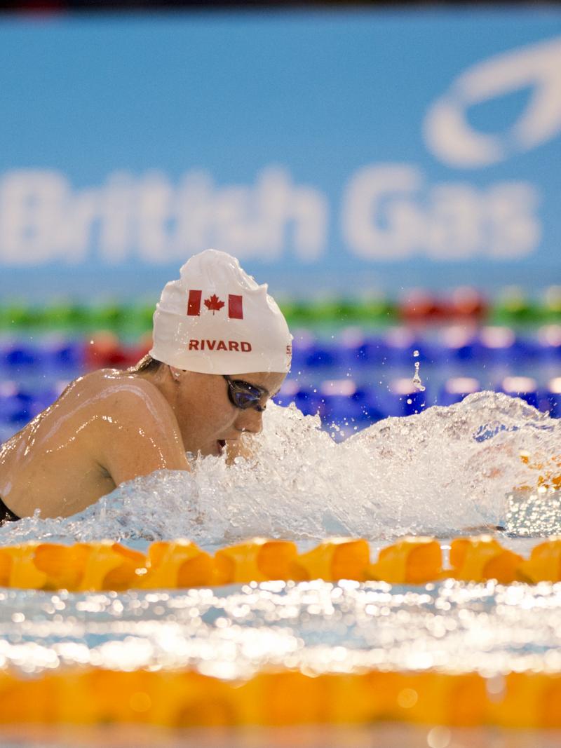 Woman doing breaststroke