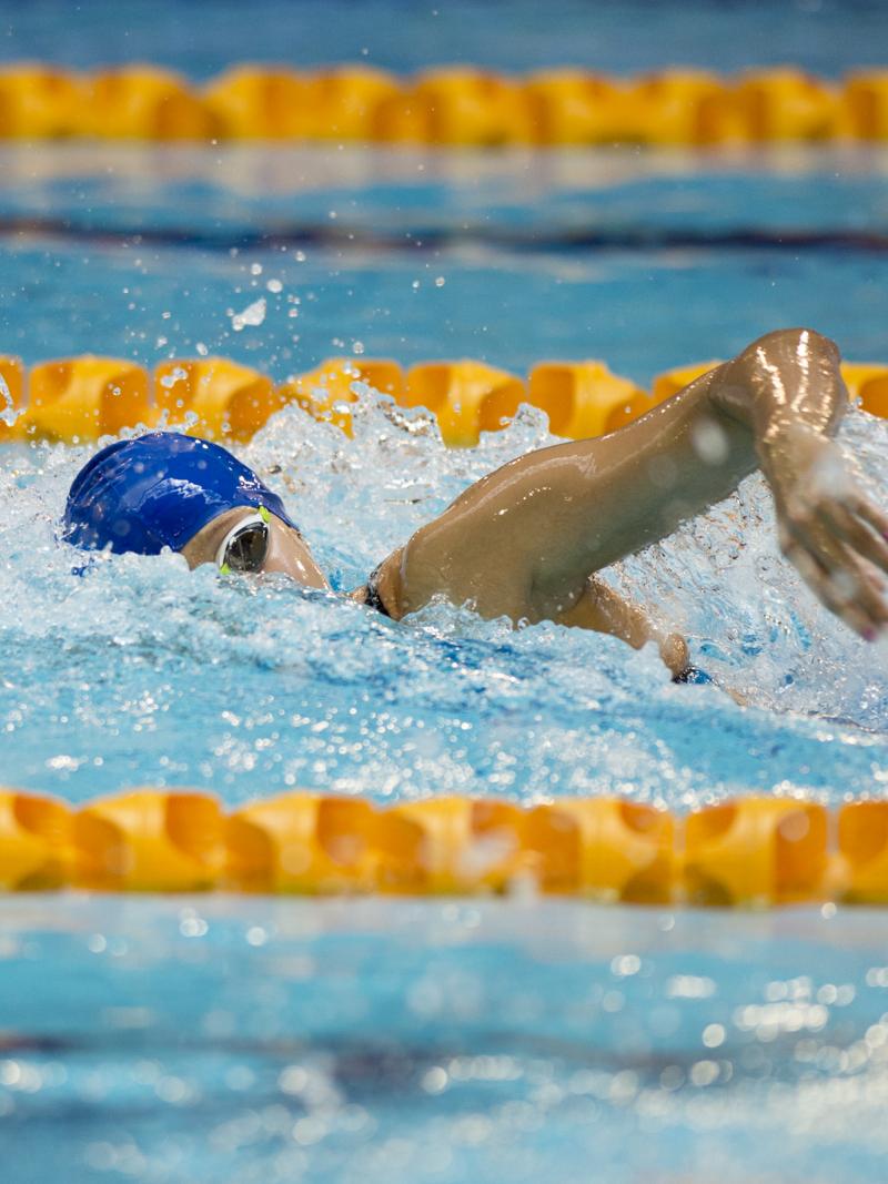 Swimmer doing freestyle