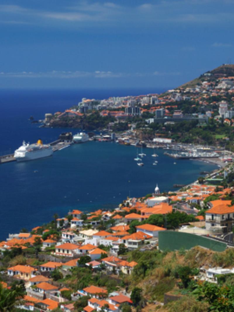 Aerial view on a bay
