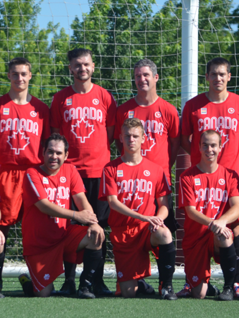 Group picture of a football team