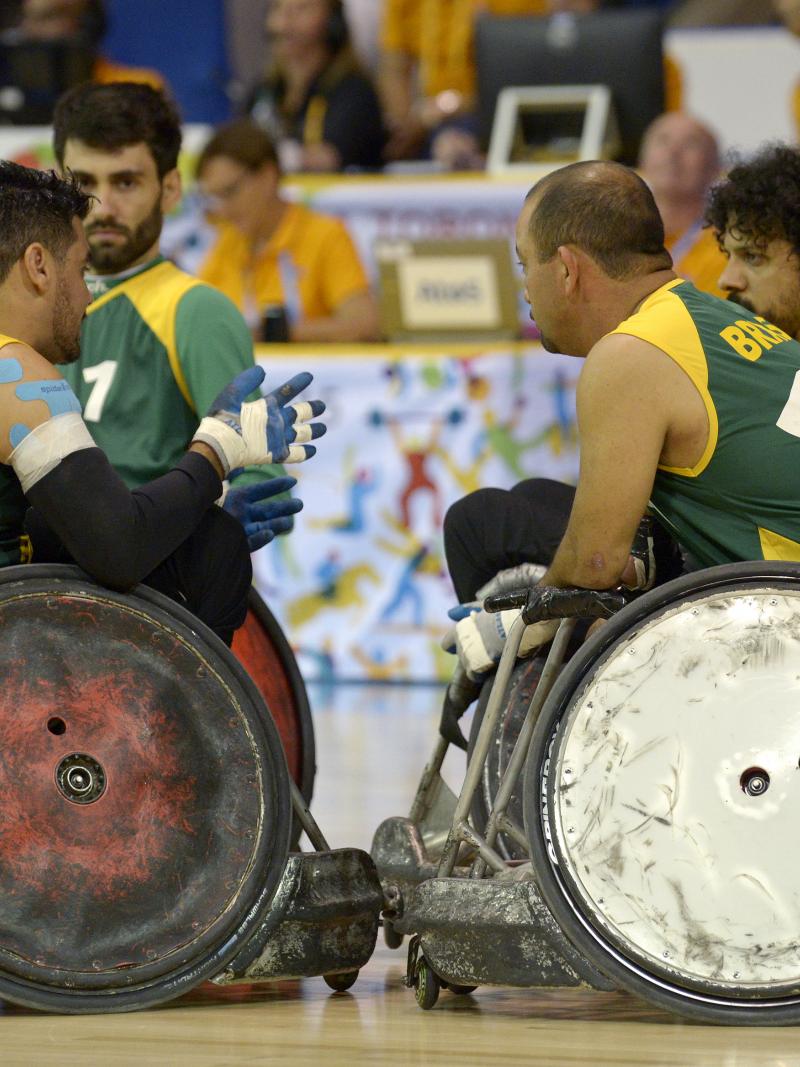 Brazilian Wheelchair Rugby team.